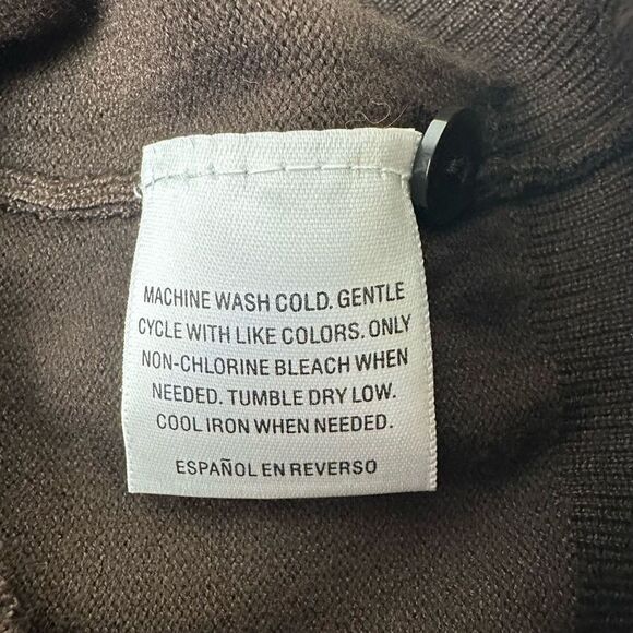 Charter Club Women's Size S Button Front Cardigan Sweater Classic Black - Picture 4 of 7